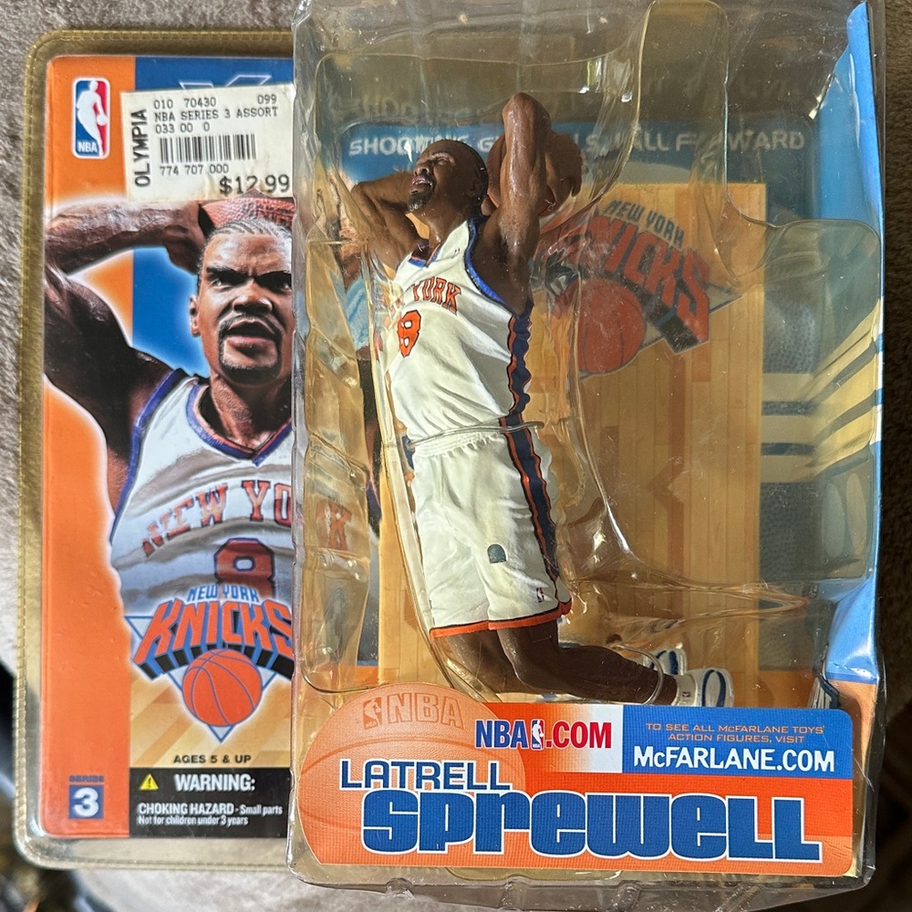 McFarlane NBA Latrell Sprewell Action Figure - White and Blue